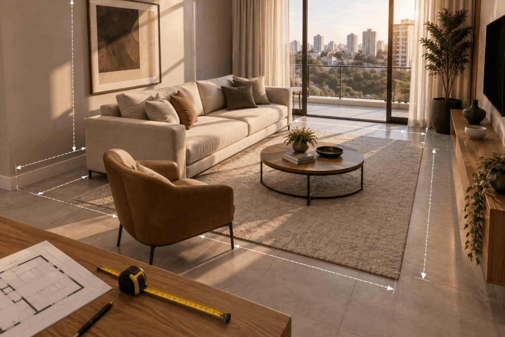 Como medir um ambiente antes de comprar um móvel